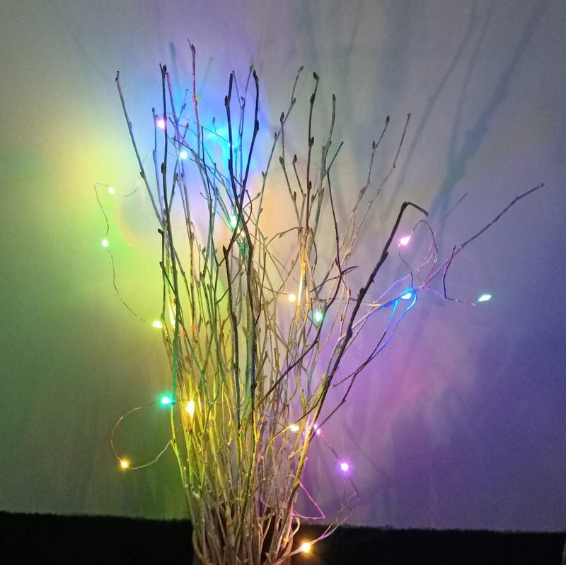 DongArts Decorative Birch Branches 23 inch, Brich Stems for Wedding Decor,Dried Twigs for Christmas Decor (Metallic Silver) - Image 3